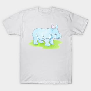 Baby Blue Rhino T-Shirt